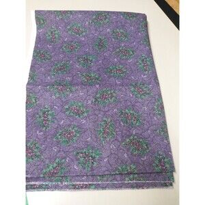 1 3/4 Yards Cotton Fabric Purple St. Nicole Design & Benartex
